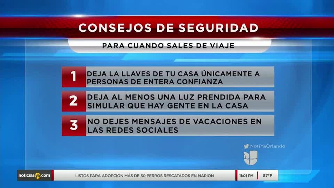 Consejos para evitar robos cuando sale de casa en las festividades
