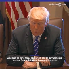 Trump declara a Corea del Norte estado que fomenta terrorismo
