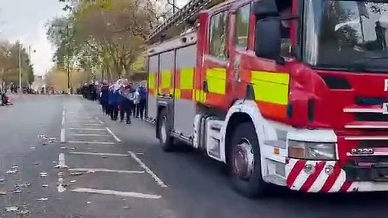 Remembrance Sunday parade in Doncaster