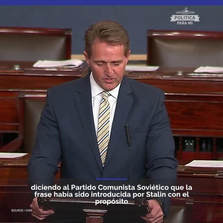 Senador Jeff Flake compara a Trump con Stalin