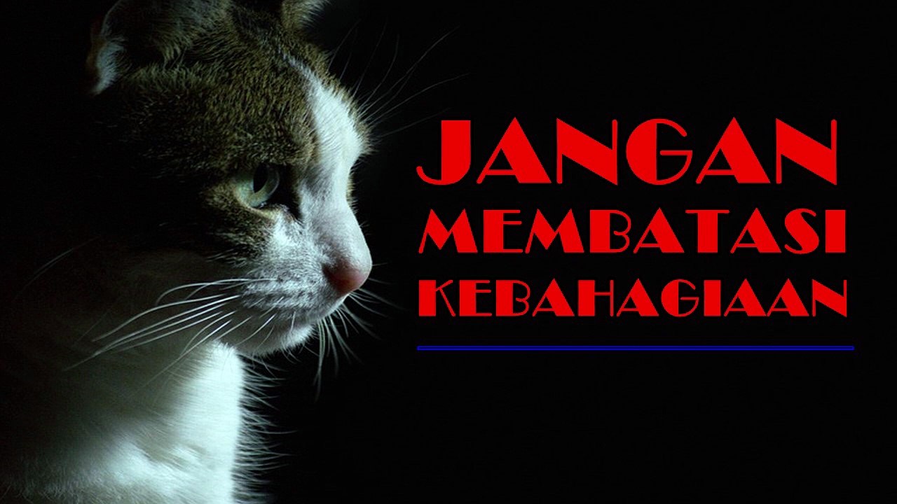 kata mutiara kehidupan JANGAN MEMBATASI KEBAHAGIAAN