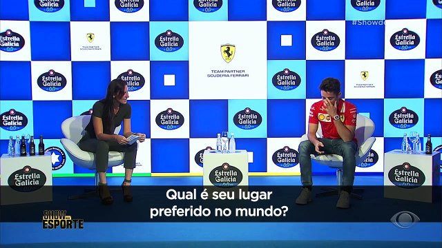 PAPO EXCLUSIVO! A nossa Glenda Kozlowski bateu um papo especial com o piloto da Ferrari, Charles Leclerc. E descobriu um lado que você ainda não conhece do monegato . Se liga! #ShowdoEsporte