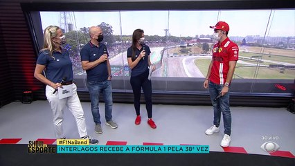 O MONEGATO TÁ ON! Piloto da Ferrari, Charles Leclerc, conversou exclusivamente com Elia Júnior, Glenda  Kozlowski e Mariana Becker antes de entrar na pista de Interlagos para o GP de São Paulo. #ShowdoEsporte