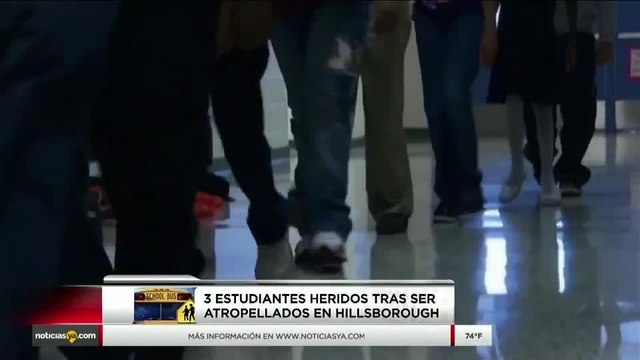 Tres estudiantes son atropellados en una parada de autobús en Brandon