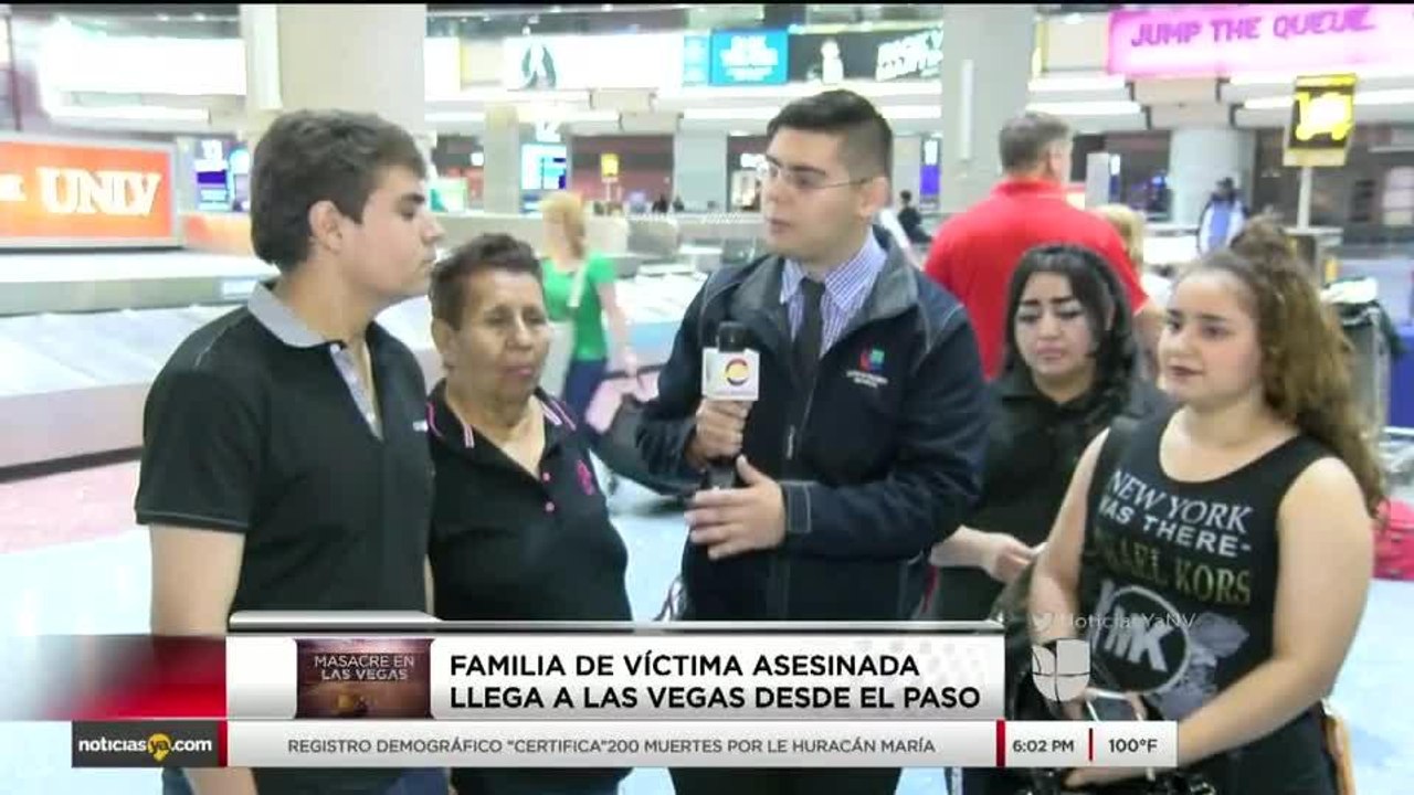 Noticias Nevada 6pm 100517 - LIVE FAMILIA LLEGA A LAS VEGAS