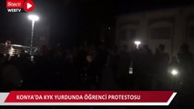 Konya'da KYK yurdunda öğrenci protestosu
