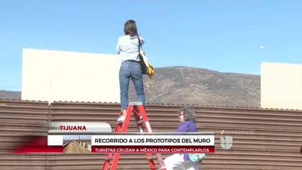 Prototipos del muro fronterizo se convierten en atracción turística