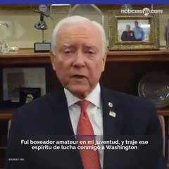 Senador Hatch anuncia su retiro