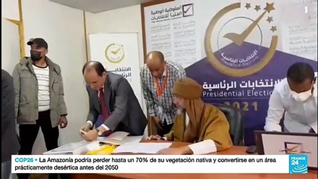 Hijo de Muamar al Gadafi inscribe su candidatura de cara a las presidenciales en Libia