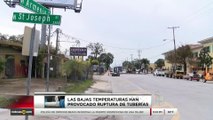 Cierre de calles en Tampa por averías en tuberías por el frío