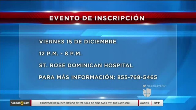 Noticias Nevada 6pm PLAN DE SALUD 121517 - Clip