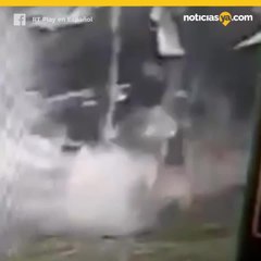 Mujer atropellada en Tailandia