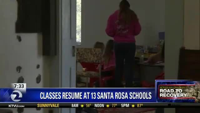 Many Santa Rosa students return to school three weeks after wildfires - Story KTVU - http ktvu.comnewsmany-santa-rosa-students-return-to-school-three-weeks-after-wildfires