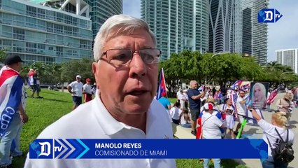 Cubanos en Miami realizan una flotilla en apoyo al #15NCuba