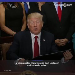 Trump firma orden sobre seguros de salud