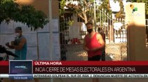 Inicia cierre de mesas electorales en Argentina