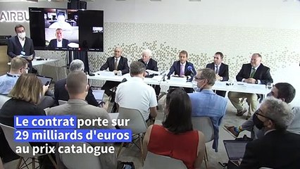 Dubaï: commande géante de 255 Airbus A321 par quatre compagnies