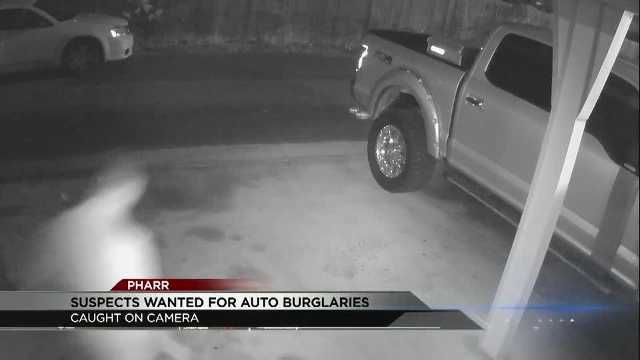 Suspects Caught on Camera burglarizing multiple vehicles in Pharr
