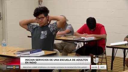 Inician clases de una escuela de adultos en Indio