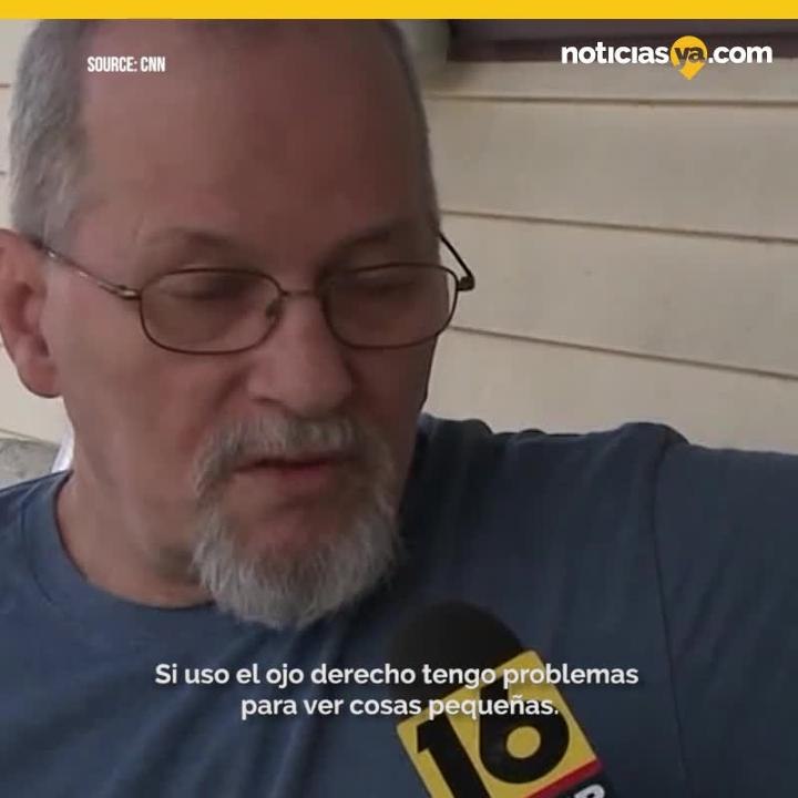 Hombre que dano su vista al ver un eclipse