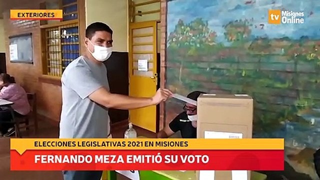 Fernando Meza emitió su voto