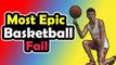 'TWO epic fails with ONLY ONE basketball trick shot attempt *Try Not to Laugh*'