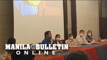 Presidential aspirant Sen. Manny Pacquiao talks with Medical frontliners in Cebu City