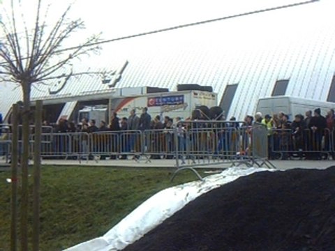 Course de Moto au Salon de Mons, le 02 mars 2008
