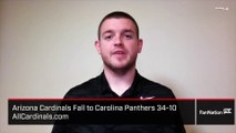 Arizona Cardinals Fall to Carolina Panthers 34-10