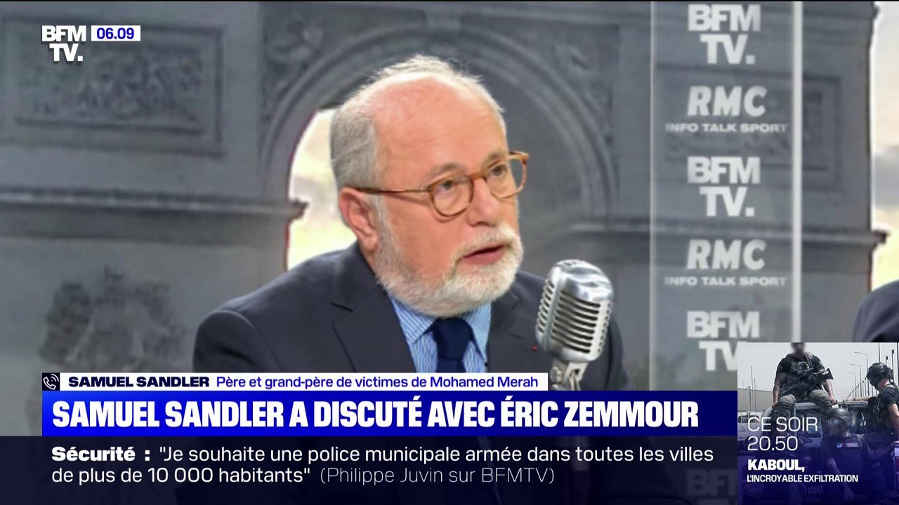 Samuel Sandler, père et grand-père des victimes de Mohamed Merah, raconte son entretien avec Éric Zemmour