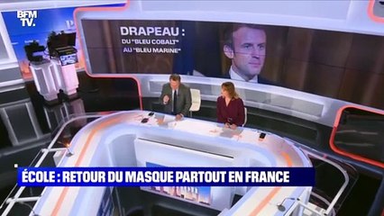 Macron a changé le bleu du drapeau français - 15/11