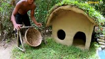 Rescue Abandoned Puppies Building Mud House Dog And Fish Pond For Red Fish