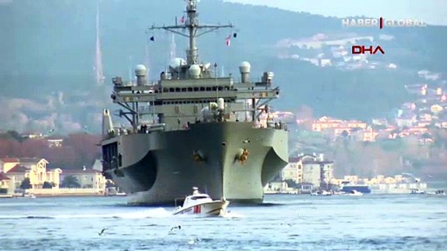 ABD'nin amiral gemisi 'USS Mount Whitney Karadeniz'den ayrıldı
