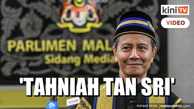 Terima gelaran Tan Sri, ahli-ahli parlimen ucap tahniah pada Speaker