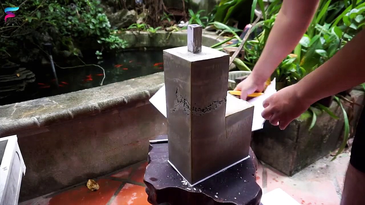 Amazing Ideas from Concrete - How to make a simple waterfall from cement