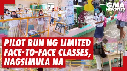 Download Video: Pilot run ng limited face-to-face classes, nagsimula na | GMA News Feed