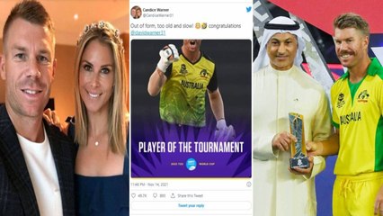 T20 World Cup 2021 : విమర్శకులపై David Warner సతీమణి సెటైర్స్! || Oneindia Telugu