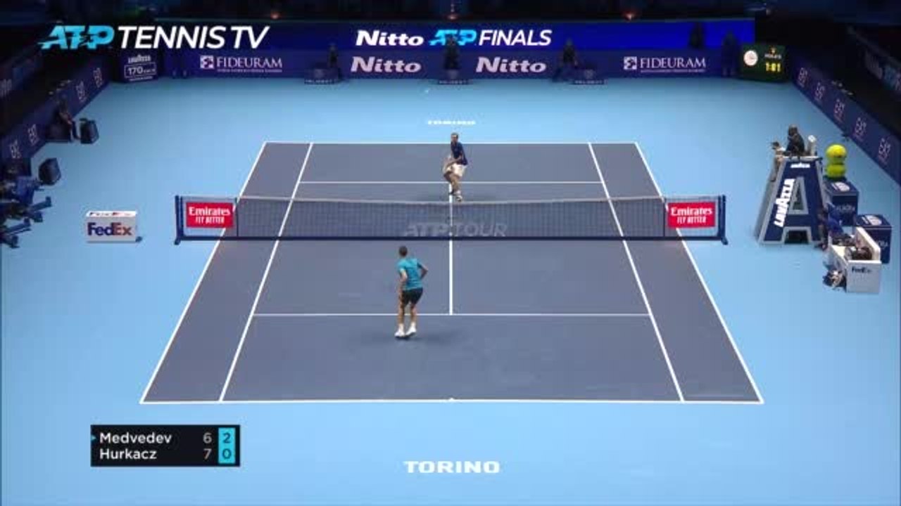 Highlights: hurkacz verlangt medvedev alles ab