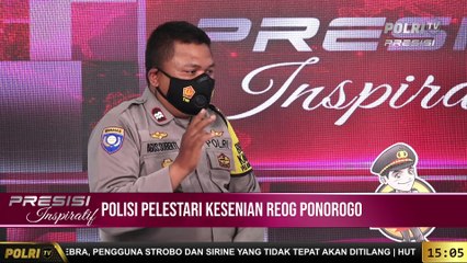 Anggota Bhabinkamtibmas Polres Pelabuhan Tanjung Priok AIPTU Agus Subekti, Polisi  Pelestari Kesenian Reog Ponorogo (1/4)