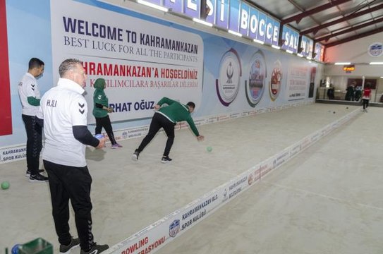 Cezayir Bocce Milli Takımı Kahramankazan'da Akdeniz Oyunları'na hazırlanıyor