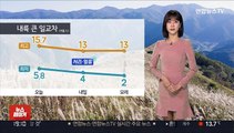 [날씨] 내일 내륙 큰 일교차 유의…곳곳 공기질 탁해