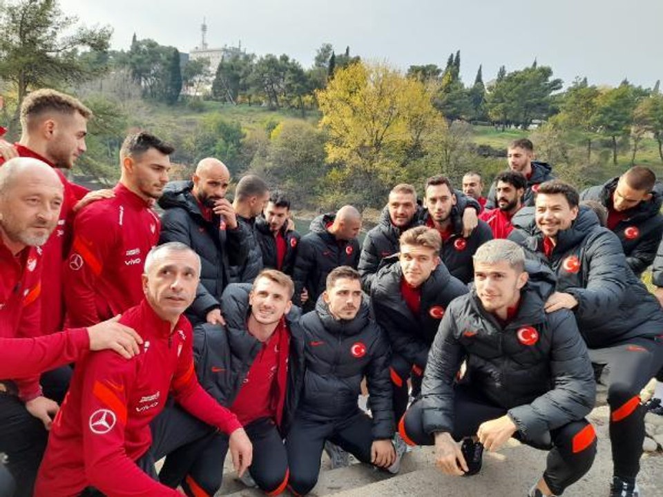A Milli Futbol Takımı, Podgoritsa'da şehir turu attı