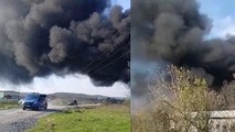 İstanbul’da fabrika alev alev yandı