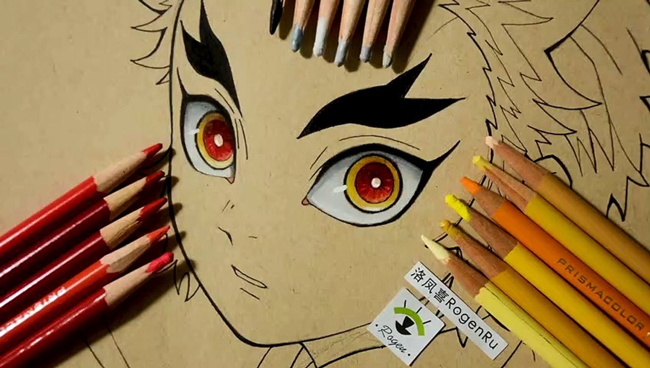 56b 煉獄 杏寿郎 anime drawing