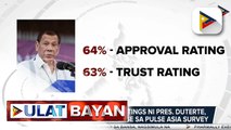 Approval at Trust Ratings ni Pres. Duterte, nanatiling mataas base sa Pulse Asia Survey