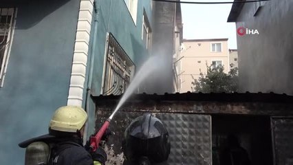 Samsun'da korkutan depo yangını