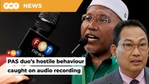 PAS duo’s confrontational stance with FMT reporter caught on audio recording
