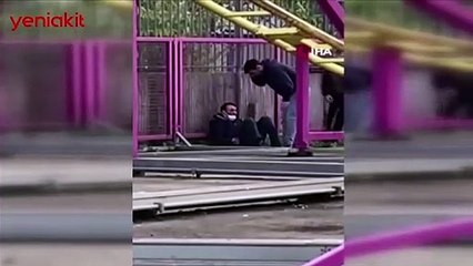 Lunaparkta feci olay! Hız treninden düşen adam ölümden döndü