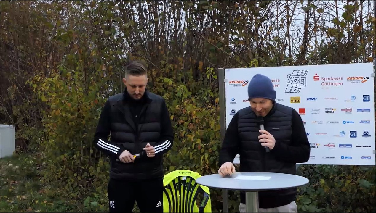 Das Trainergespräch mit Dennis Erkner (SVG) nach dem Spiel gegen FT Braunschweig