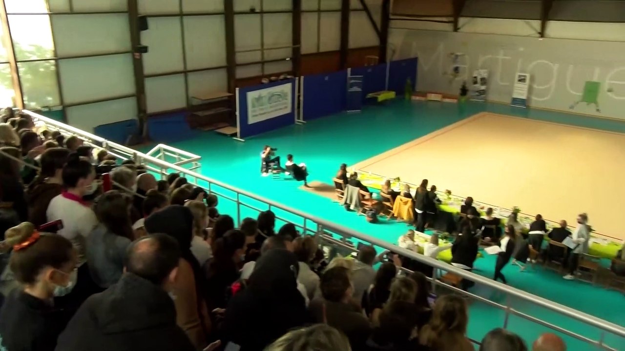 Le SLC Martigues Gymnastique Rythmique sur le plateau de maritima TV